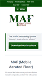 Mobile Screenshot of maf-compostingsystems.de